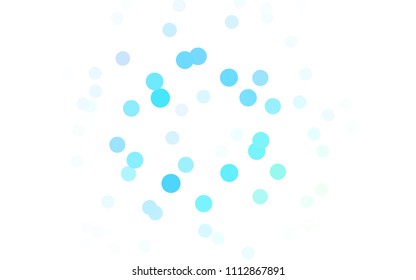 Light Blue, Green vector abstract pattern with circles. Geometry template for your business design. Background with colored spheres.