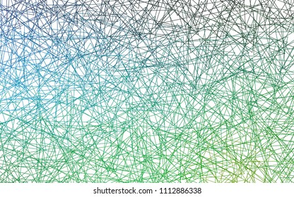 Light Blue, Green vector abstract colorful background, which consist of triangles. Pattern with colored triangles on white background.