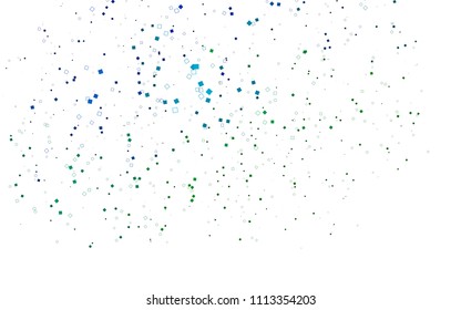 Light Blue, Green vector abstract textured polygonal background. Blurry rectangular design. The pattern with repeating rectangles can be used for background.