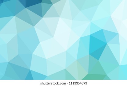 Light Blue, Green vector abstract polygonal template. Creative geometric illustration in Origami style with gradient. Polygonal design for your web site.