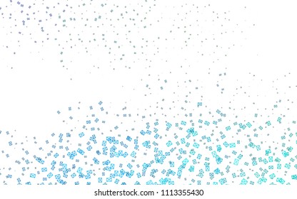 Light Blue, Green vector abstract colorful background, which consist of triangles. Pattern with colored triangles on white background.