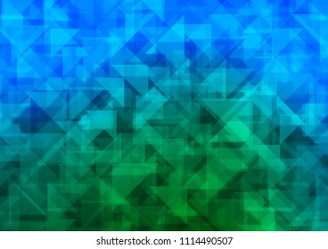 Light Blue, Green vector abstract mosaic abstract mosaic. Glitter abstract illustration with an elegant design. A new texture for your design.