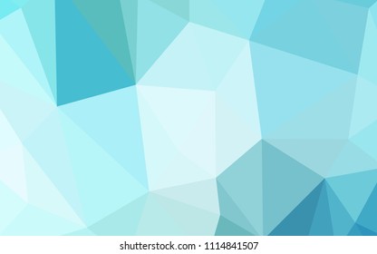 Light Blue, Green vector abstract polygonal pattern. A sample with polygonal shapes. Textured pattern for your backgrounds.