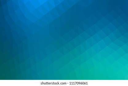 Light Blue, Green vector abstract polygonal cover. Geometric illustration in Origami style with gradient.  The elegant pattern can be used as part of a brand book.