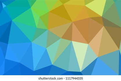 Light Blue, Green vector abstract mosaic backdrop. Modern geometrical abstract illustration with gradient. That new template can be used for your brand book.