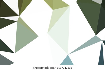 Light Blue, Green vector abstract polygonal pattern. Creative geometric illustration in Origami style with gradient. Best triangular design for your business.