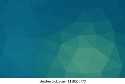 Light Blue, Green vector abstract polygonal pattern. A sample with polygonal shapes. The polygonal design can be used for your web site.