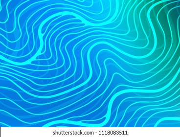 Light Blue, Green vector abstract doodle texture. Blurred decorative design in Indian style with Zen tangles. The pattern can be used for coloring books and pages for kids.
