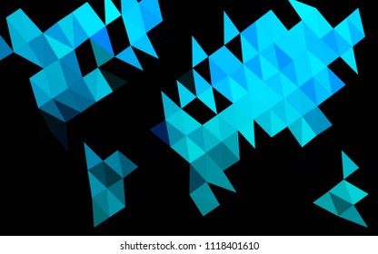 Light Blue, Green vector abstract polygonal layout. Creative geometric illustration in Origami style with gradient. A new texture for your design.