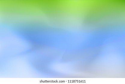 Light Blue, Green vector abstract bright pattern. Brand-new colored illustration in blurry style with gradient. The blurred design can be used for your web site.