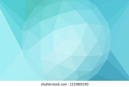 Light Blue, Green vector abstract mosaic background with a diamond. Colorful illustration with gradient. Brand new design for your business.