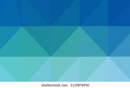 Light Blue, Green vector abstract polygonal template. Geometric illustration in Origami style with gradient.  That new template can be used for your brand book.