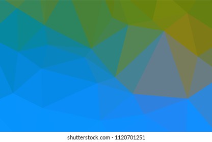 Light Blue, Green vector abstract mosaic background. Polygonal abstract illustration with gradient. Brand-new design for your business.