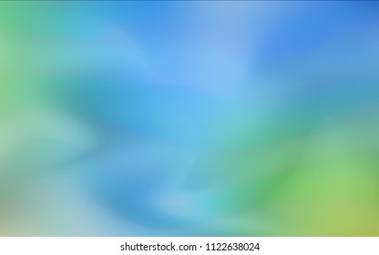 Light Blue, Green vector abstract blurred cover. Shining colored illustration in a brand-new style. The elegant pattern can be used as part of a brand book.