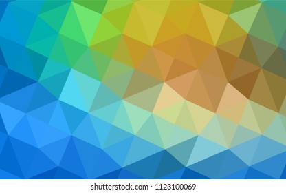 Light Blue, Green vector abstract polygonal background. Creative geometric illustration in Origami style with gradient. A new texture for your design.