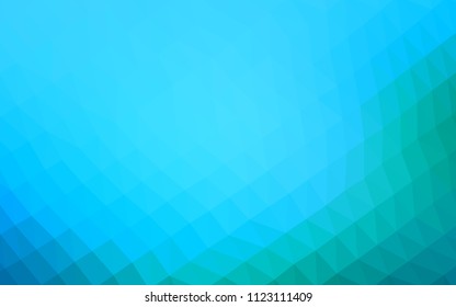 Light Blue, Green vector abstract mosaic pattern. Brand new colored illustration in blurry style with gradient. A new texture for your design.