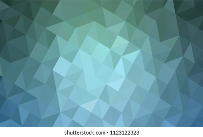 Light Blue, Green vector abstract polygonal background. Creative geometric illustration in Origami style with gradient. Template for cell phone's backgrounds.