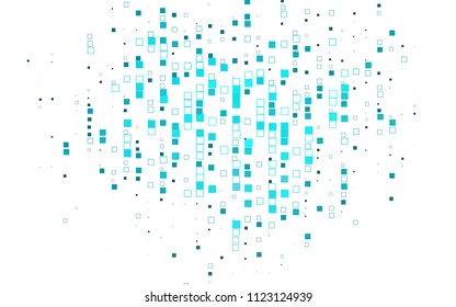 Light Blue, Green vector abstract textured polygonal background. Blurry rectangular design. The pattern with repeating rectangles can be used for background.
