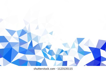 Light Blue, Green vector abstract polygonal template. Polygonal abstract illustration with gradient. A completely new design for your leaflet.