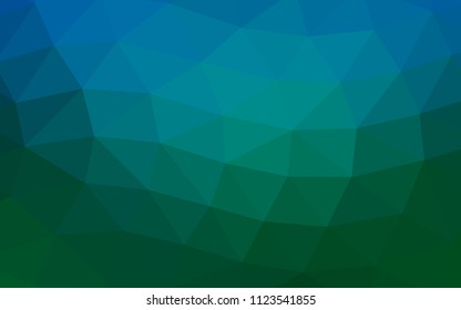 Light Blue, Green vector abstract mosaic abstract mosaic. Modern geometrical abstract illustration with gradient. The textured pattern can be used for background.