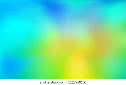 Light Blue, Green vector abstract bright texture. A completely new color illustration in a vague style. A completely new design for your business.