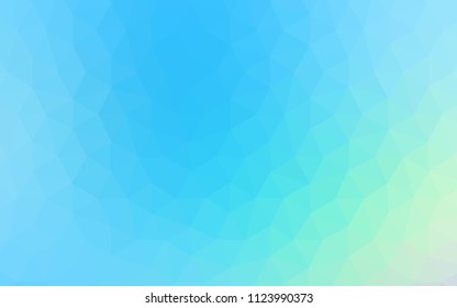 Light Blue, Green vector abstract mosaic pattern. Colorful abstract illustration with triangles. Brand new design for your business.