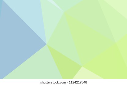 Light Blue, Green vector abstract polygonal pattern. Colorful illustration in polygonal style with gradient. Pattern for a brand book's backdrop.