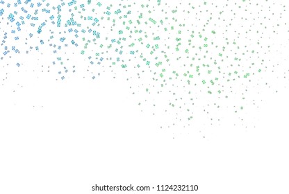 Light Blue, Green vector abstract colorful background, which consist of triangles. Pattern with colored triangles on white background.
