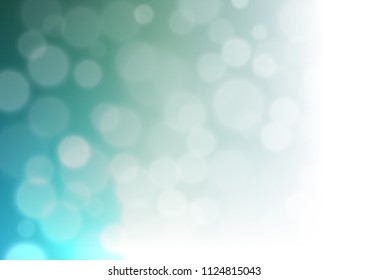 Light Blue, Green vector abstract bright template. A completely new color illustration in a bokeh style. A completely new design for your business.