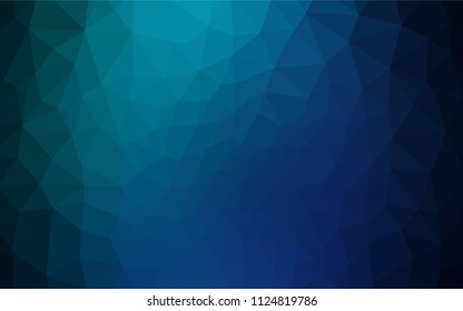 Light Blue, Green vector abstract polygonal background. Shining polygonal illustration, which consist of triangles. Brand new style for your business design.