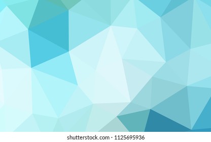 Light Blue, Green vector abstract polygonal pattern. Geometric illustration in Origami style with gradient.  Textured pattern for your backgrounds.