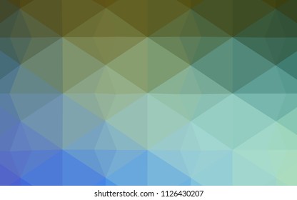 Light Blue, Green vector abstract mosaic backdrop. A sample with polygonal shapes. Brand new design for your business.