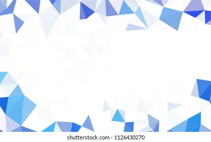 Light Blue, Green vector abstract polygonal background. Glitter abstract illustration with an elegant triangles. A new texture for your web site.