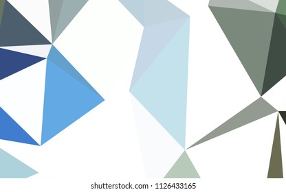 Light Blue, Green vector abstract polygonal template. Creative geometric illustration in Origami style with gradient. A new texture for your web site.