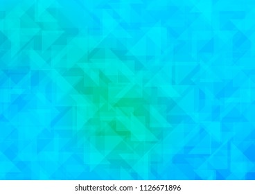 Light Blue, Green vector abstract polygonal texture. Creative illustration in halftone style with gradient. Brand new design for your business.