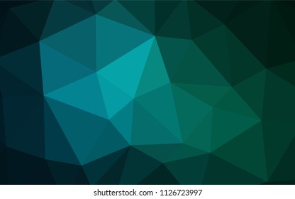 Light Blue, Green vector abstract polygonal background. Colorful illustration in abstract style with triangles. New template for your brand book.