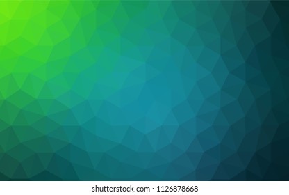 Light Blue, Green vector abstract polygonal background. Colorful illustration in abstract style with triangles. Brand new style for your business design.