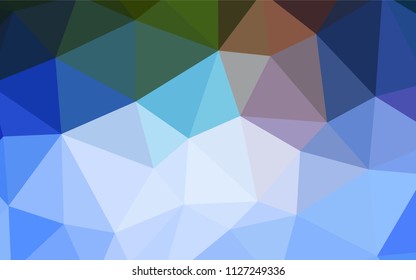 Light Blue, Green vector abstract polygonal background. Elegant bright polygonal illustration with gradient. Textured pattern for your backgrounds.