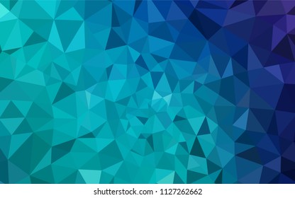 Light Blue, Green vector abstract mosaic backdrop. A sample with polygonal shapes. Best triangular design for your business.