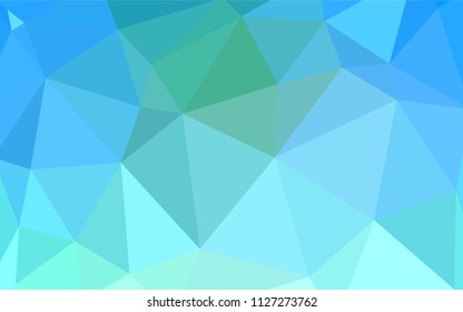 Light Blue, Green vector abstract mosaic background. Colorful illustration in abstract style with triangles. Textured pattern for your backgrounds.