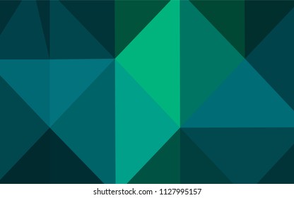 Light Blue, Green vector abstract mosaic background. Glitter abstract illustration with an elegant design. That new template can be used for your brand book.
