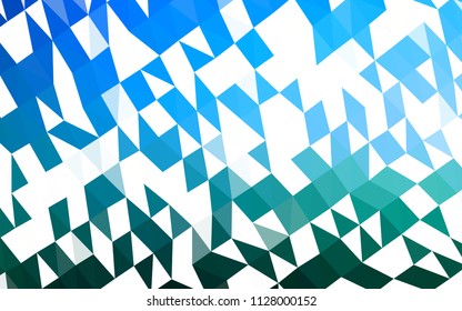 Light Blue, Green vector abstract polygonal cover. Creative illustration in halftone style with gradient. The completely new template can be used for your brand book.