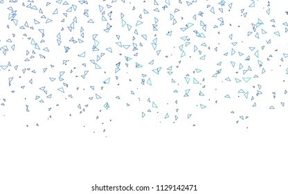 Light Blue, Green vector abstract colorful background, which consist of triangles. Pattern with colored triangles on white background.