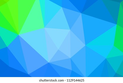 Light Blue, Green vector abstract mosaic background. Colorful illustration in abstract style with triangles. Textured pattern for your backgrounds.