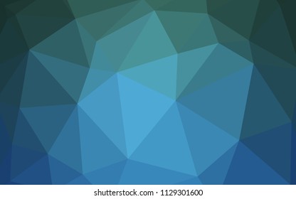 Light Blue, Green vector abstract polygonal pattern. A sample with polygonal shapes. Polygonal design for your web site.
