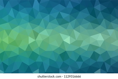 Light Blue, Green vector abstract polygonal pattern. A completely new color illustration in a polygonal style. A completely new design for your leaflet.