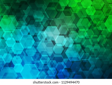 Light Blue, Green vector abstract polygonal background. Shining colored illustration in a Brand new style. The template can be used as a background for cell phones.