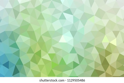 Light Blue, Green vector abstract polygonal background. Polygonal abstract illustration with gradient. A completely new design for your leaflet.