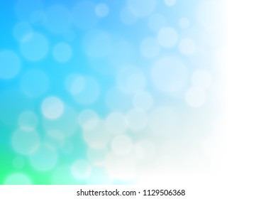 Light Blue, Green vector abstract blurred template. Creative illustration in halftone style with gradient. The background for your creative designs.