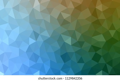 Light Blue, Green vector abstract polygonal pattern. Polygonal abstract illustration with gradient. Completely new template for your banner.